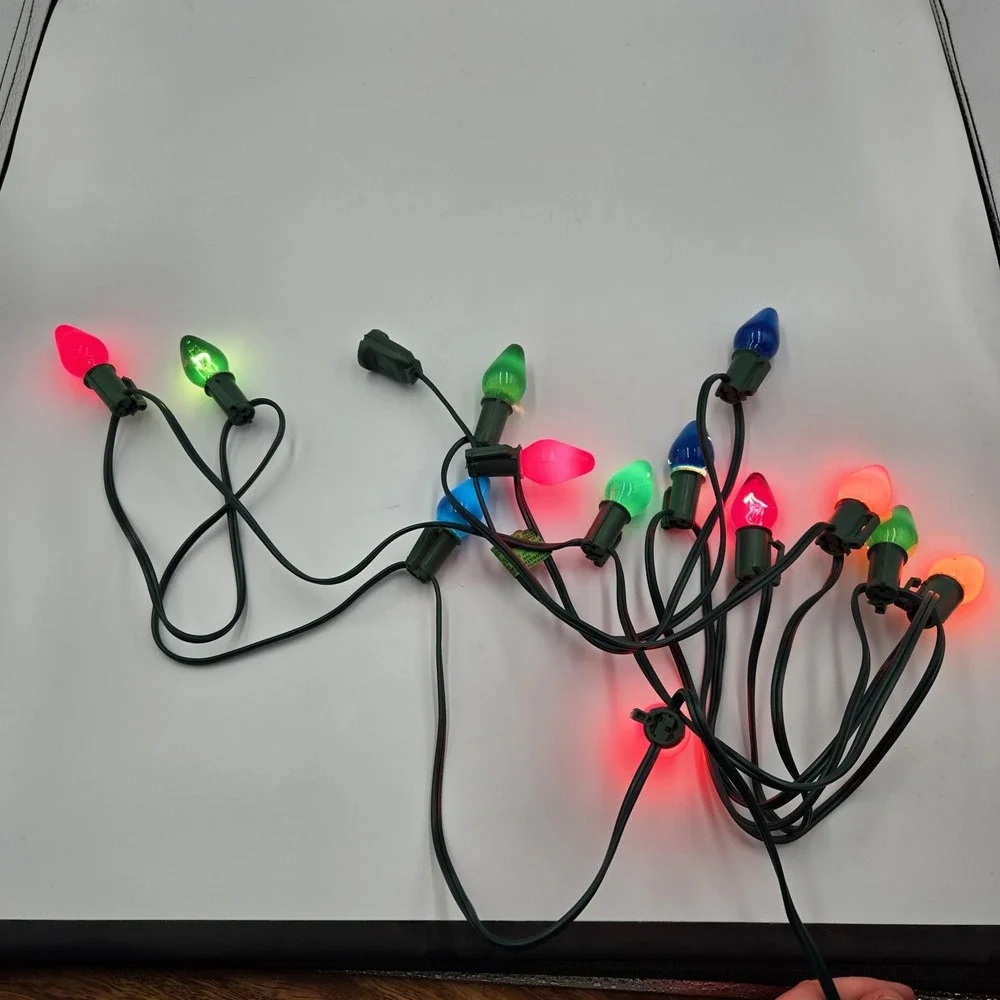 MCM 15 Christmas Light Tree Set Renown C-7 1/2 Lamps Indoor 222 15B VTG 1960 NOS